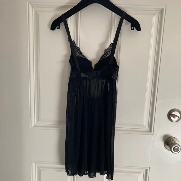 NWOT The Little Bra Company black lace babydoll 28B - Picture 7 of 7